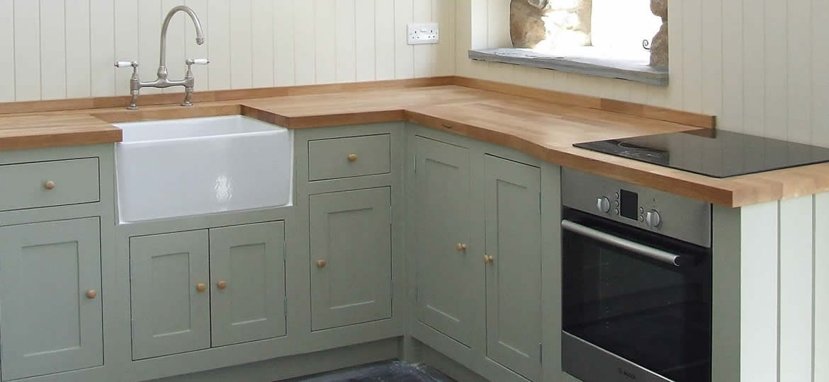 Bespoke In-Frame Painted Shaker Kitchen - St Davids Old Barn Conversion
