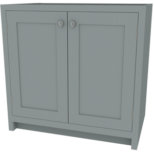 900mm shaker in-frame double door base cabinet