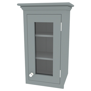 400mm shaker in-frame single glazed door wall cabinet